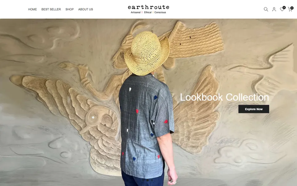 Earth Route eCommerce website