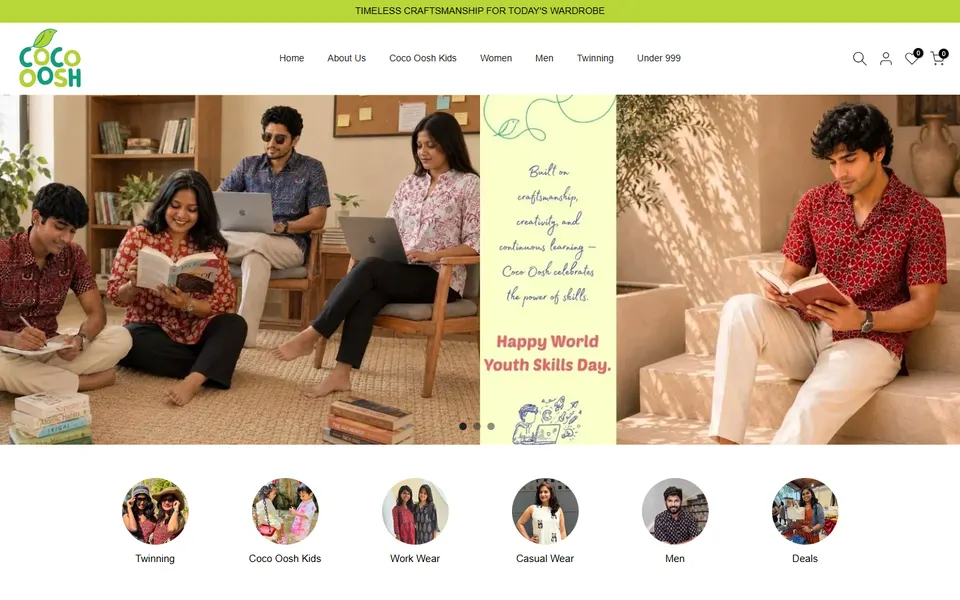 Oosh Clothing fashion eCommerce website